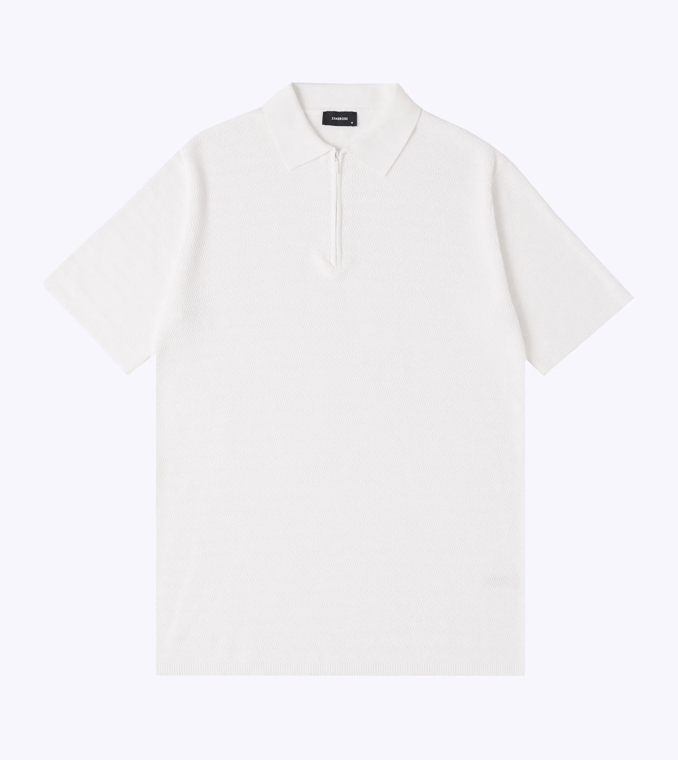 Knit Polo 01 Vintage White