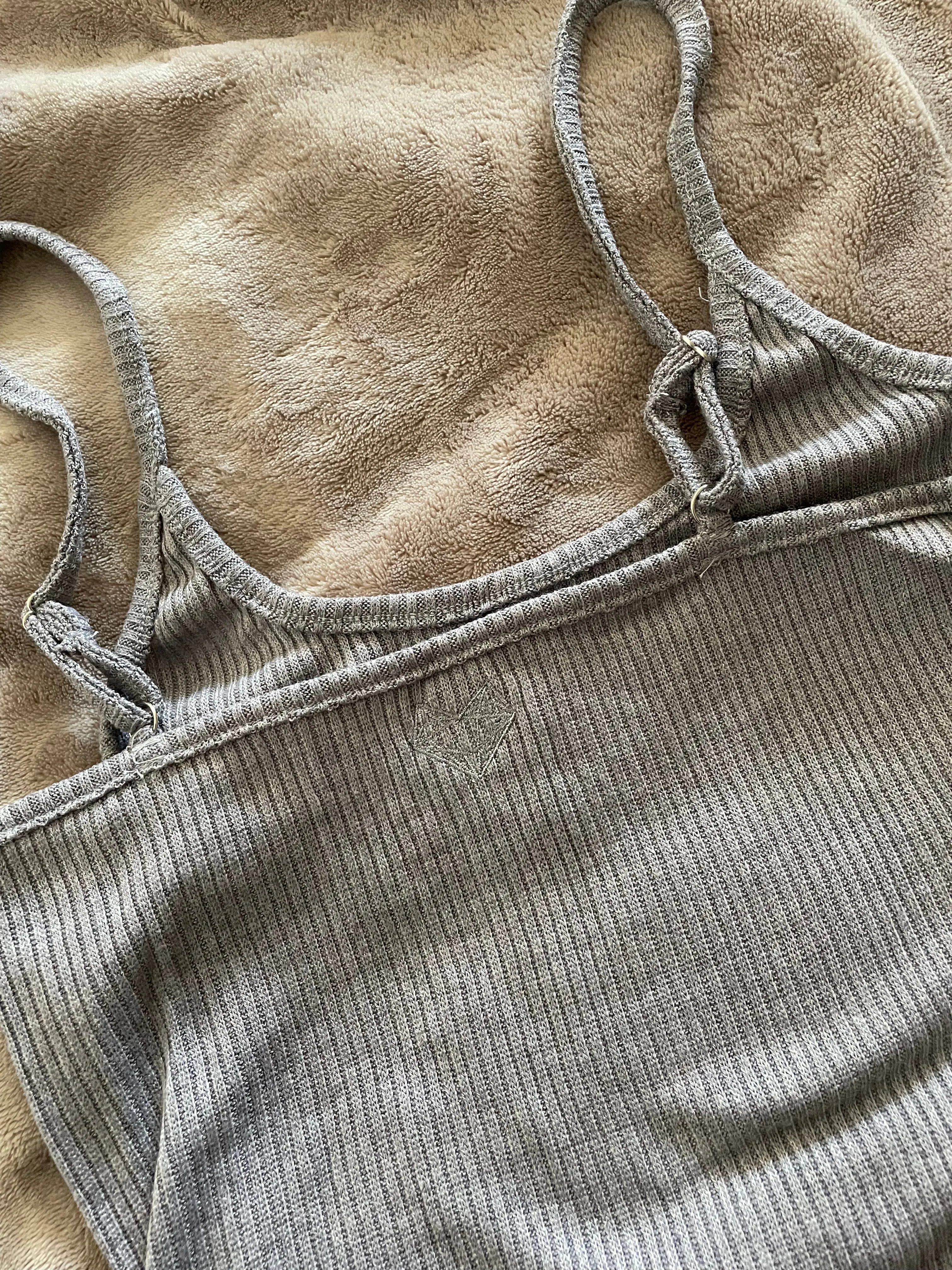 Knit Slip Dress | Cozy Queen Solid Sleeveless Camisole Knit Dress-Soft Grey