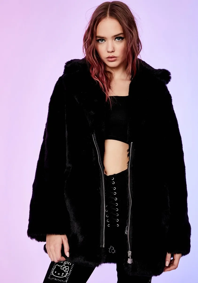 Legion Of Dishonor Faux Fur Coat