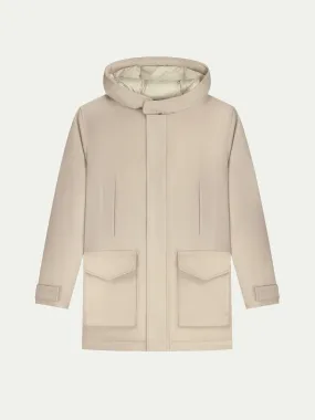 Light Beige Wintertime Parka