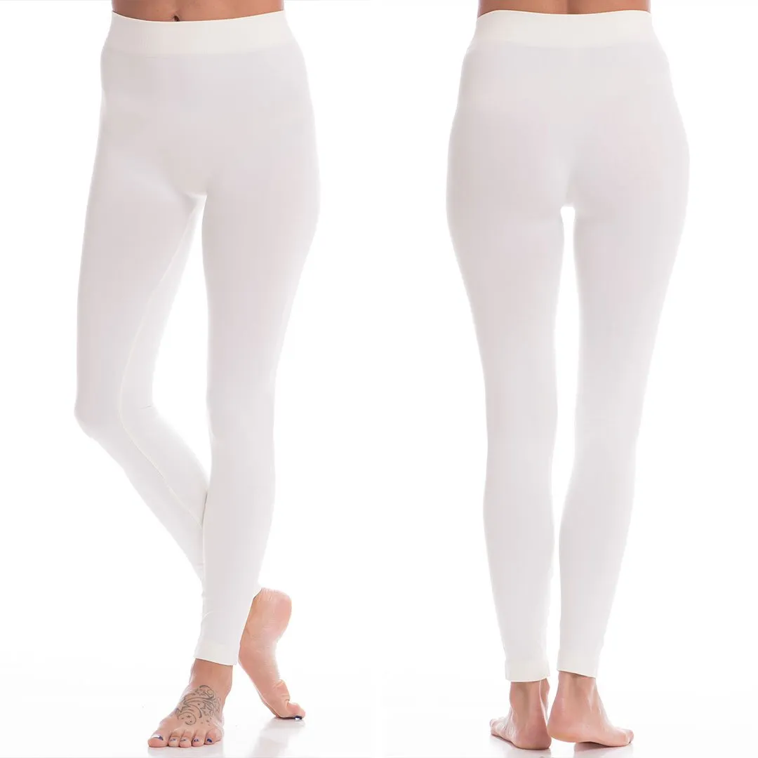 Lovable Ivory White Long Leggings