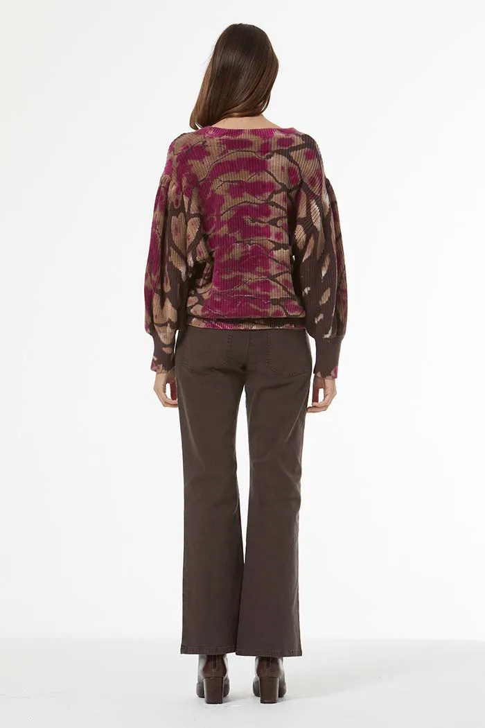 Maddie Sweater // Wild Orchid Boa Wash