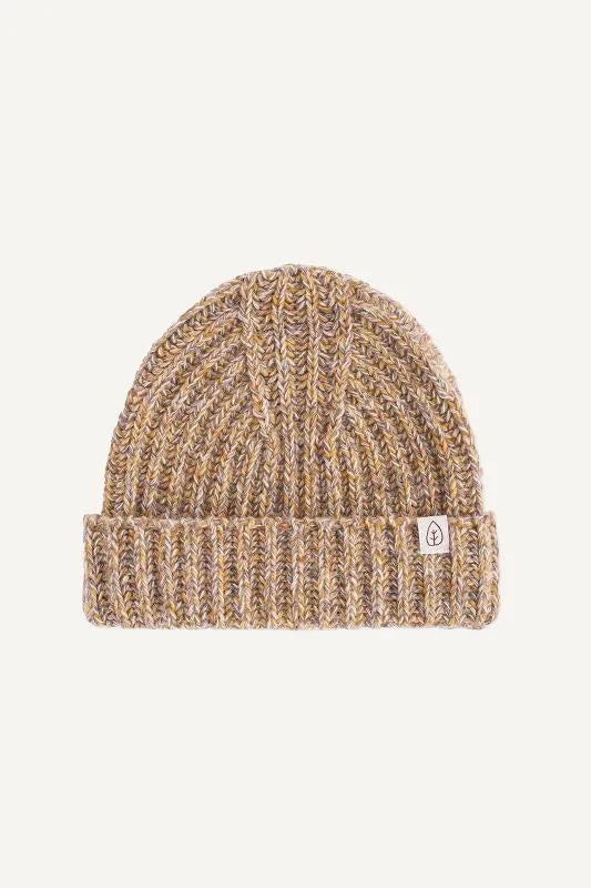 Maia Yellow Recycled Wool Beanie