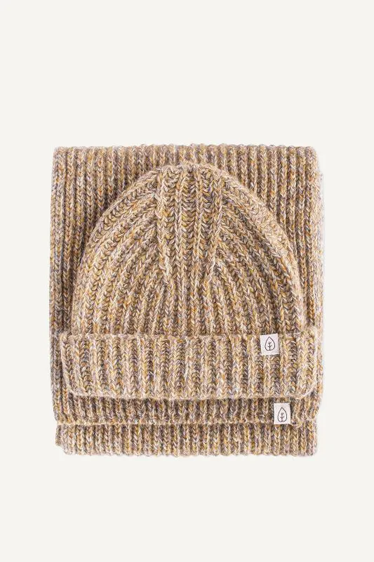 Maia Yellow Recycled Wool Beanie