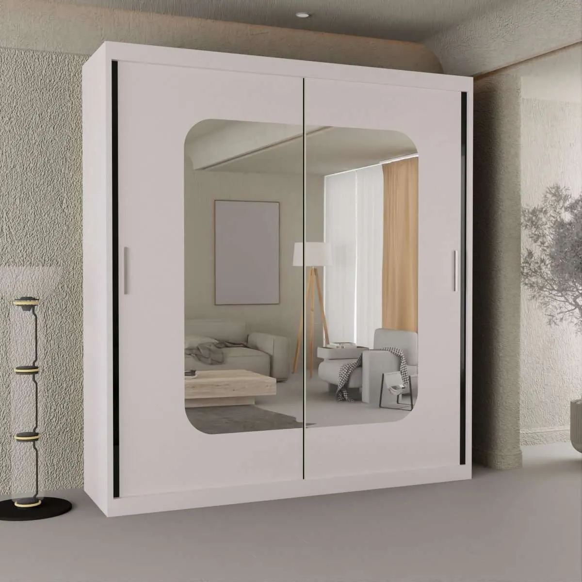 Marika Sliding Door Wardrobe - Elegant and Spacious Storage Solution