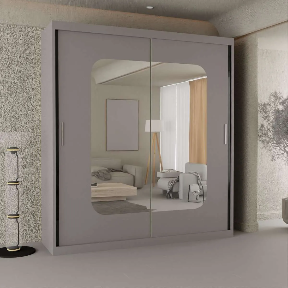 Marika Sliding Door Wardrobe - Elegant and Spacious Storage Solution