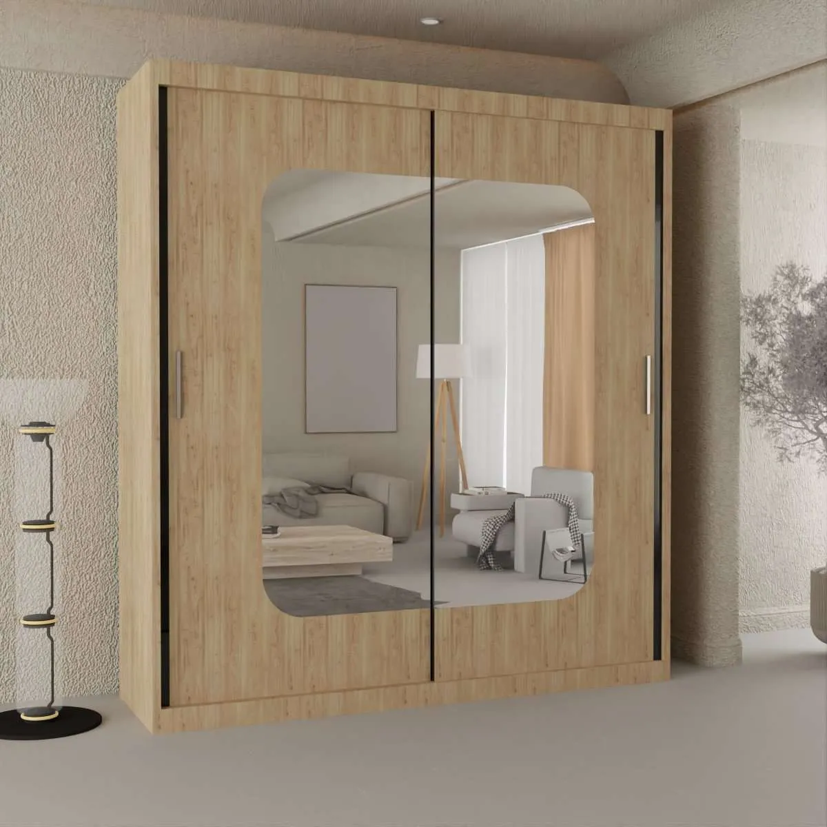 Marika Sliding Door Wardrobe - Elegant and Spacious Storage Solution