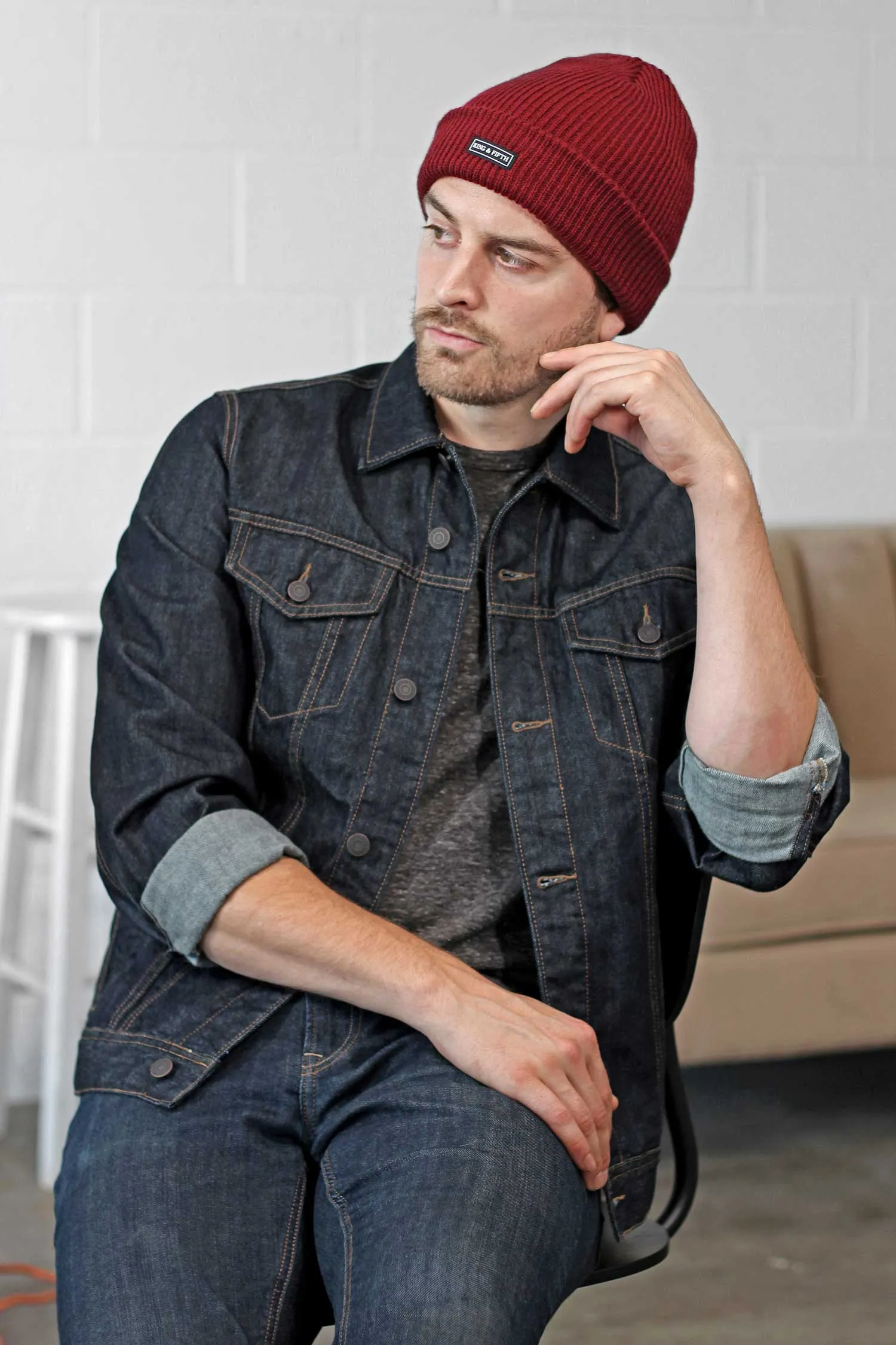 Mens Slouchy Beanie - The Forte