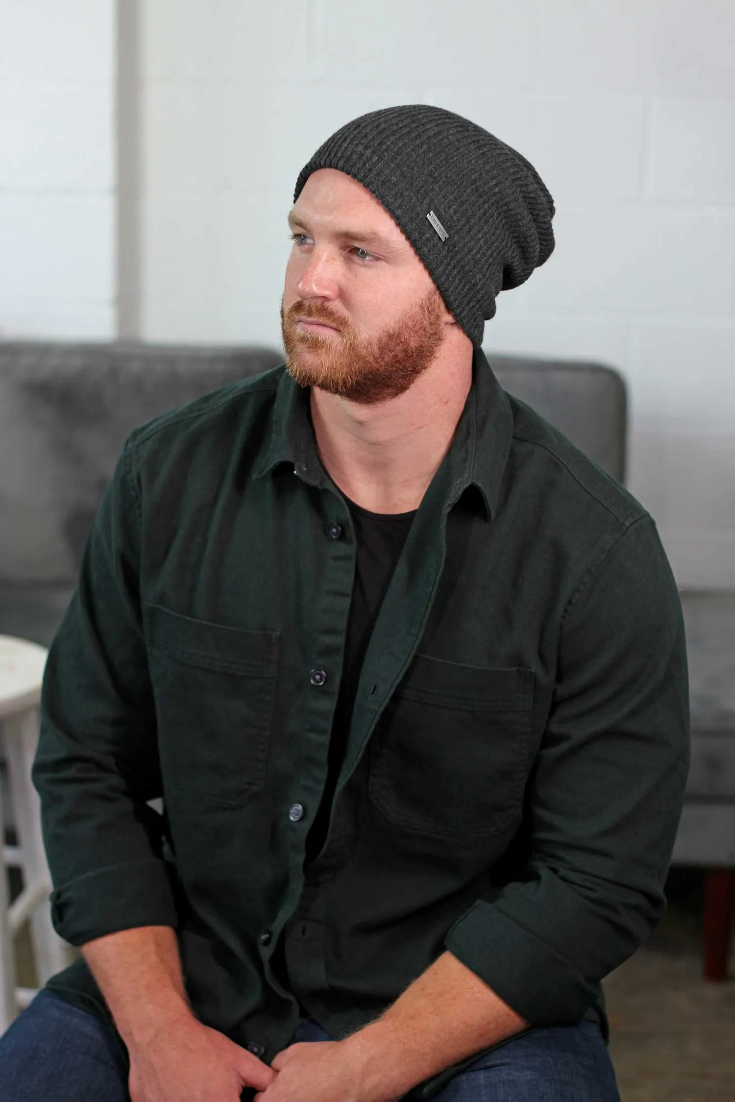 Mens Slouchy Beanie - The Forte