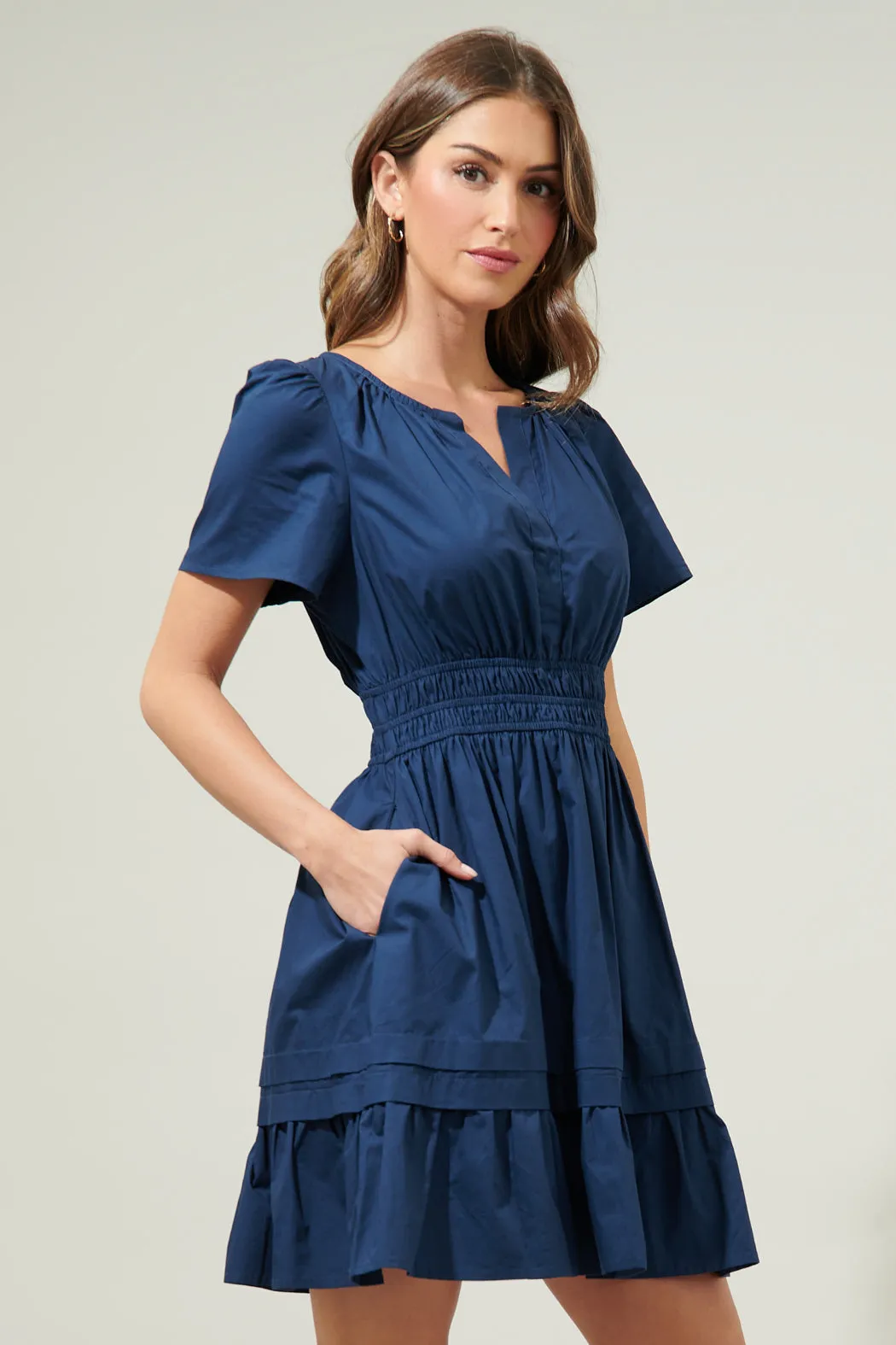 Miller Split Neck Dress