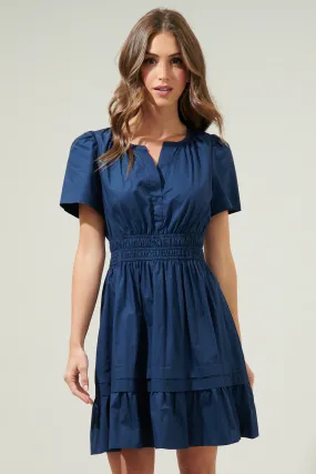 Miller Split Neck Dress