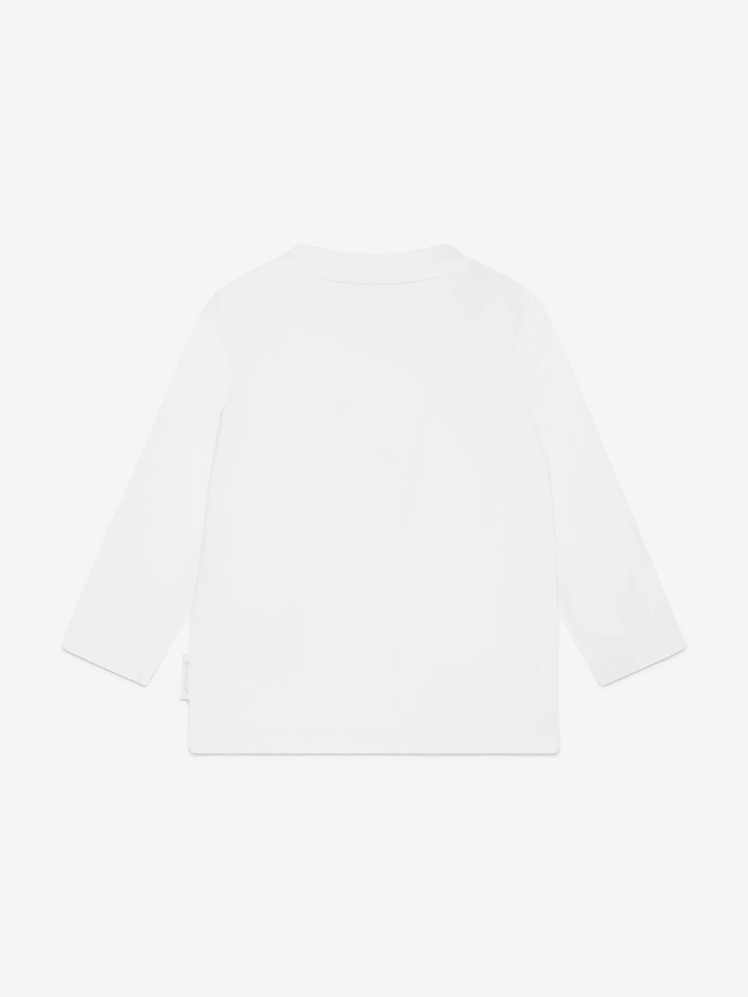 Moncler Enfant Baby Long Sleeve Logo T-Shirt in White