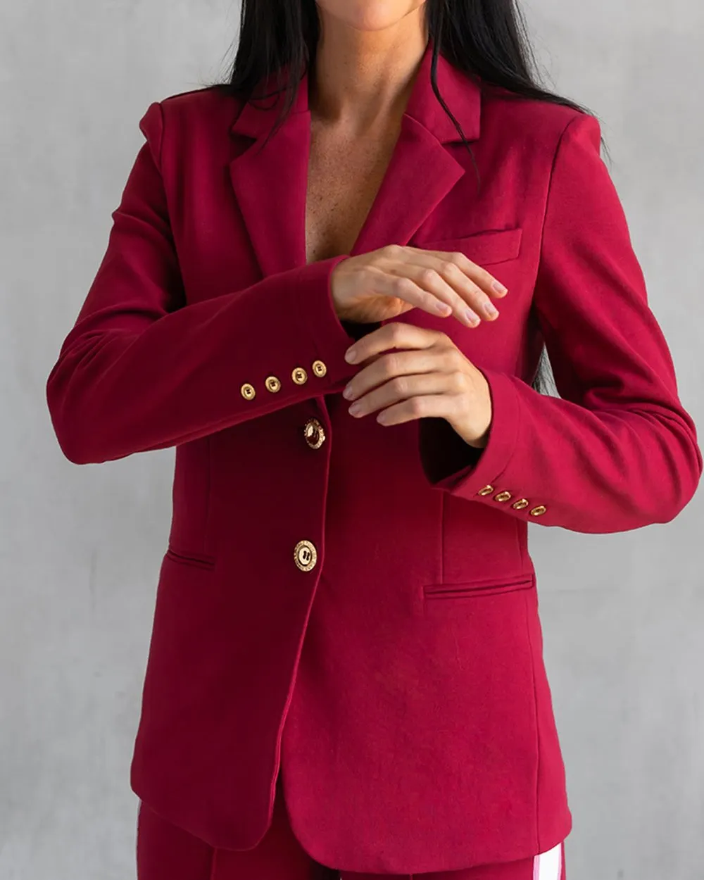 Morrison Interlock Blazer Bordeaux