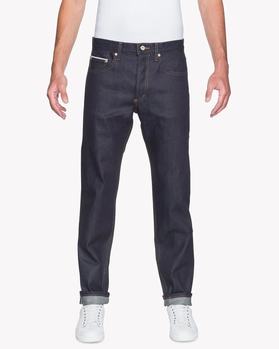 Naked & Famous Easy Guy Relaxed Tapered Mens Jeans - Nightshade Stretch Selvedge / Indigo