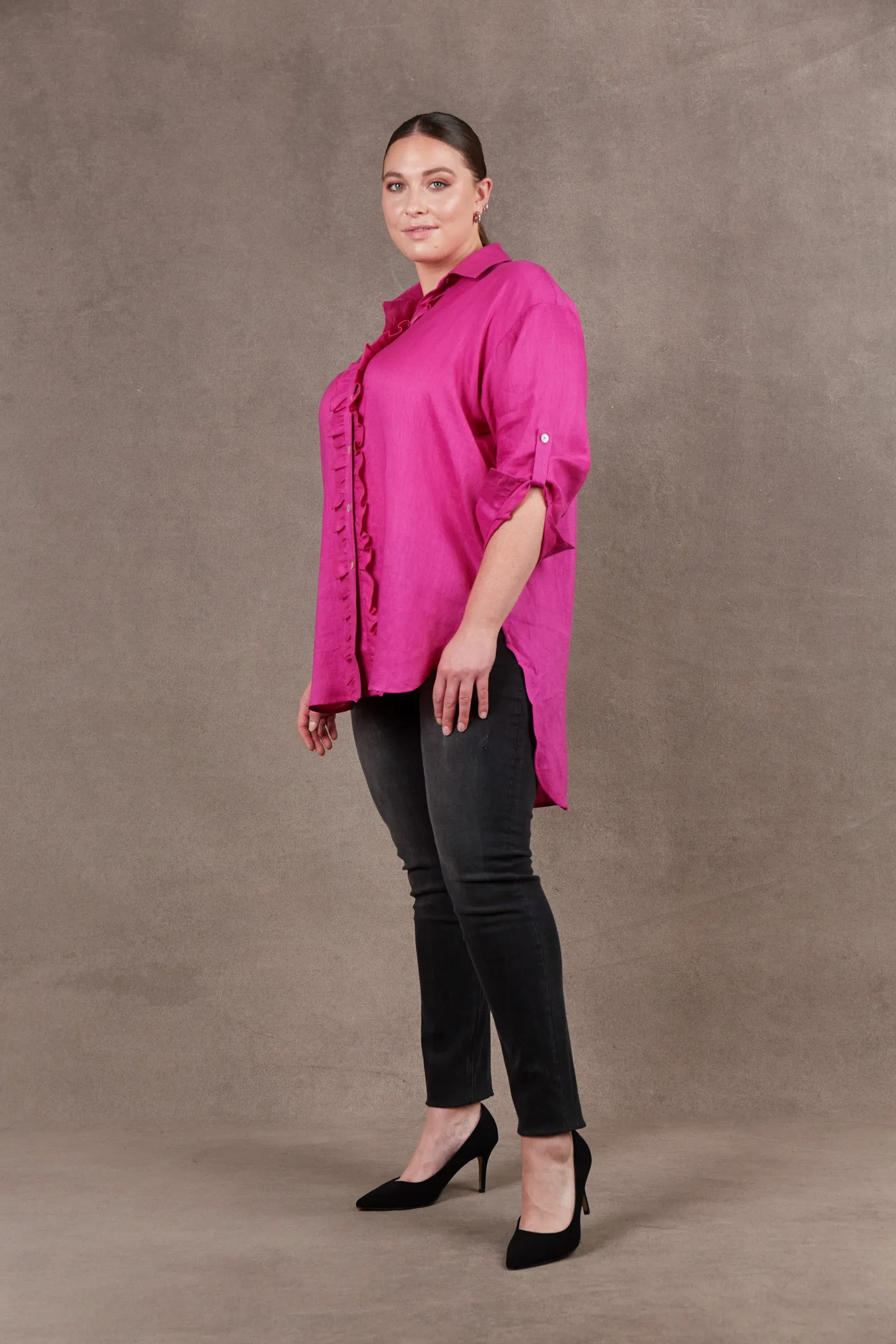 Nama Frill Shirt - Magenta