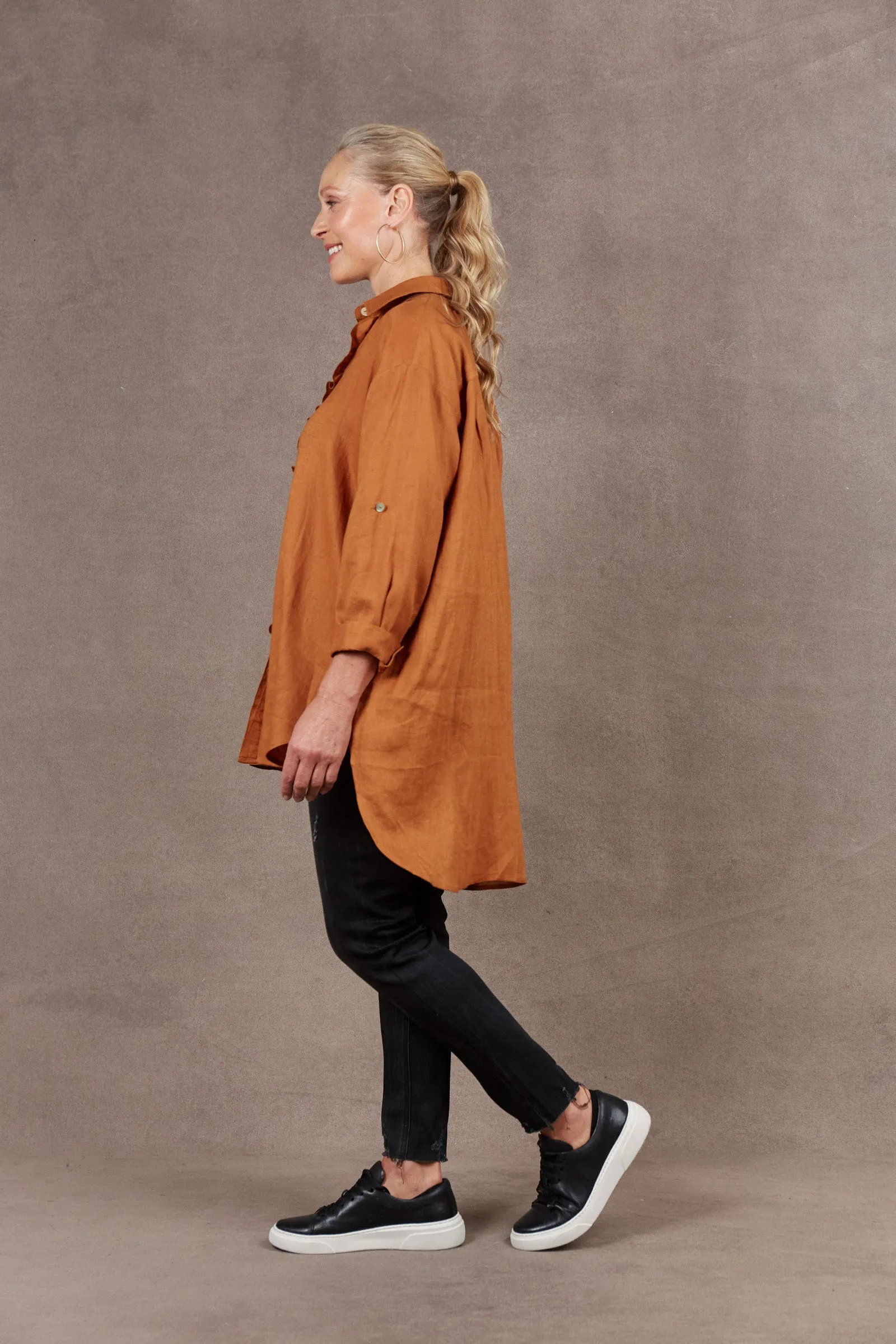 Nama Frill Shirt - Ochre