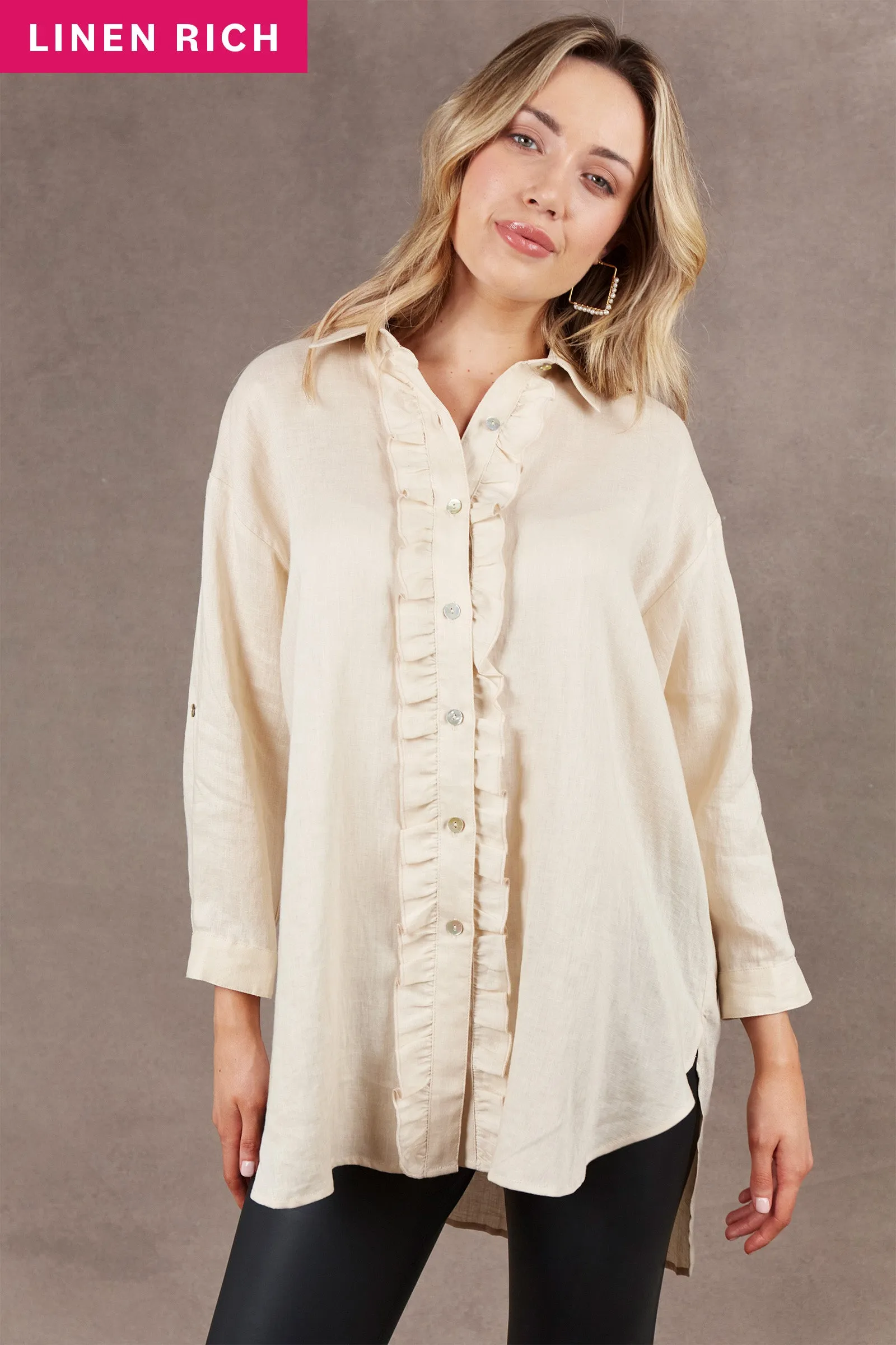 Nama Frill Shirt - Vanilla