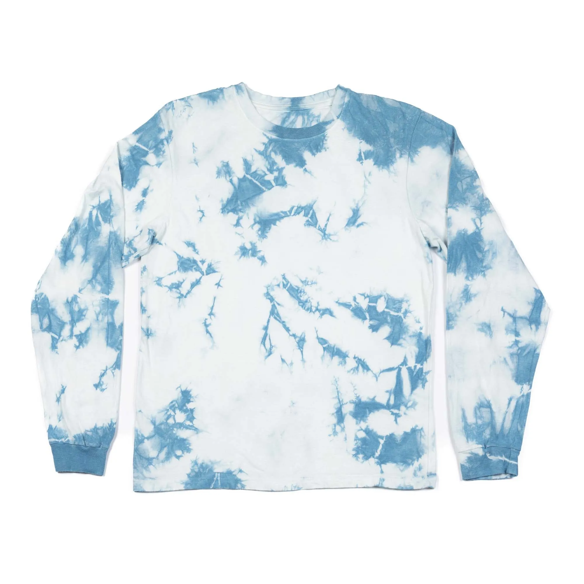 Natural Indigo Tie-Dye Long Sleeve T-Shirt