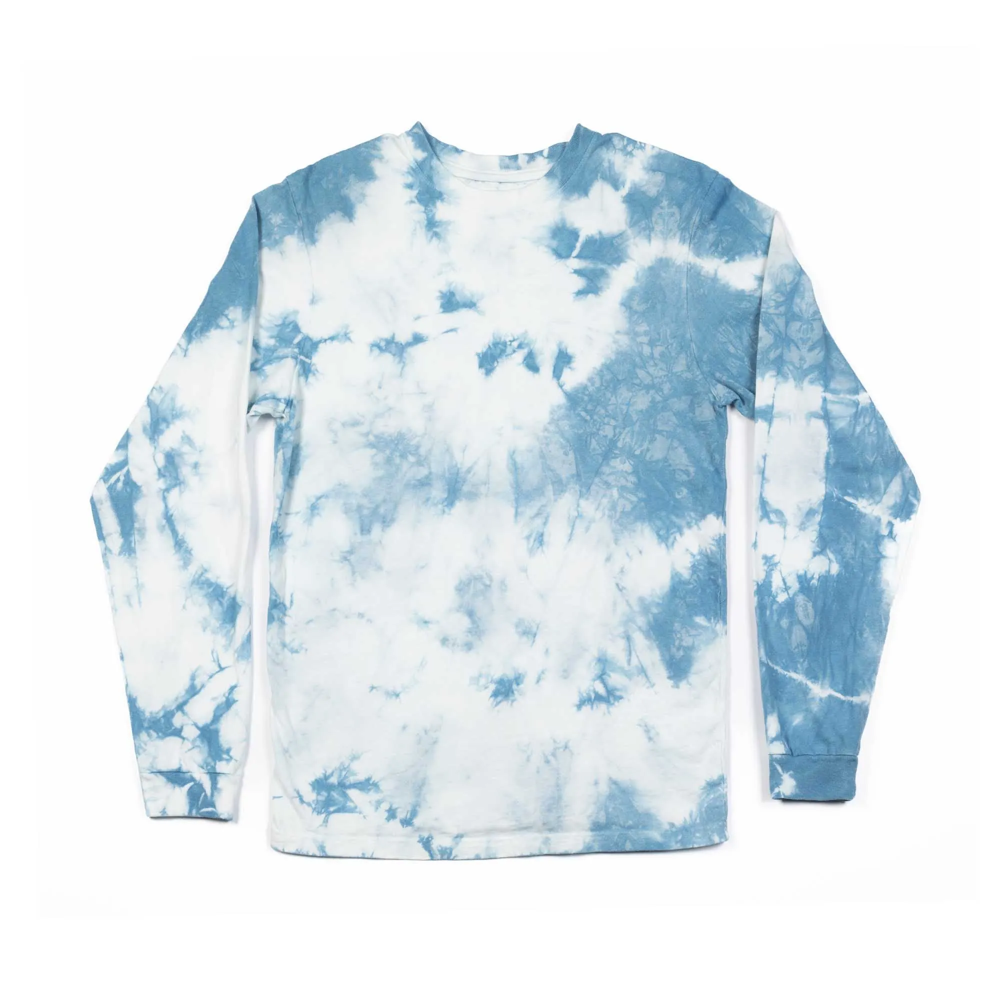 Natural Indigo Tie-Dye Long Sleeve T-Shirt