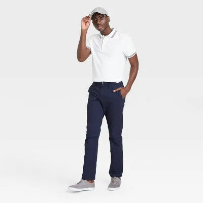 New - Men's Every Wear Straight Fit Chino Pants - Goodfellow & Co Blue 40x30