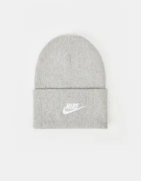 Nike NSW Futura Utility Beanie  - Dark Grey Heather/White