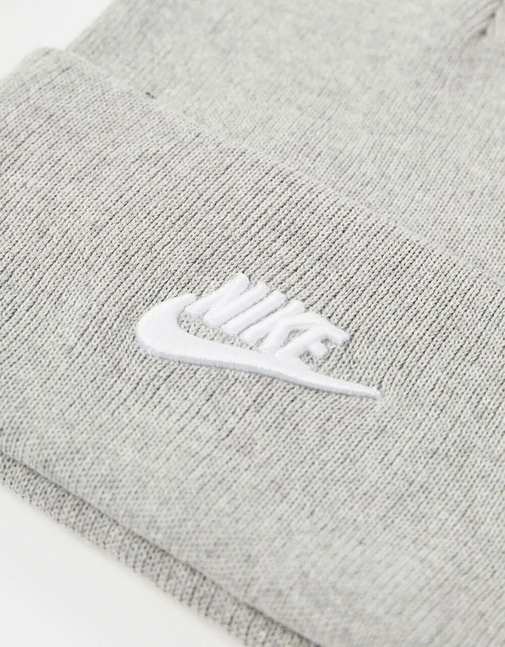 Nike NSW Futura Utility Beanie  - Dark Grey Heather/White