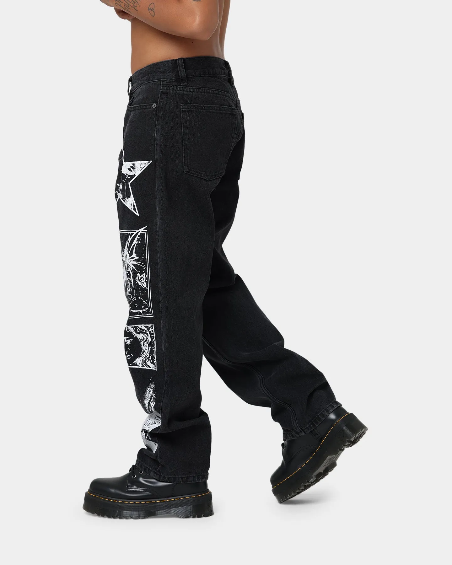 Obey Hard Work Dreams Denim Jeans Dusty Black