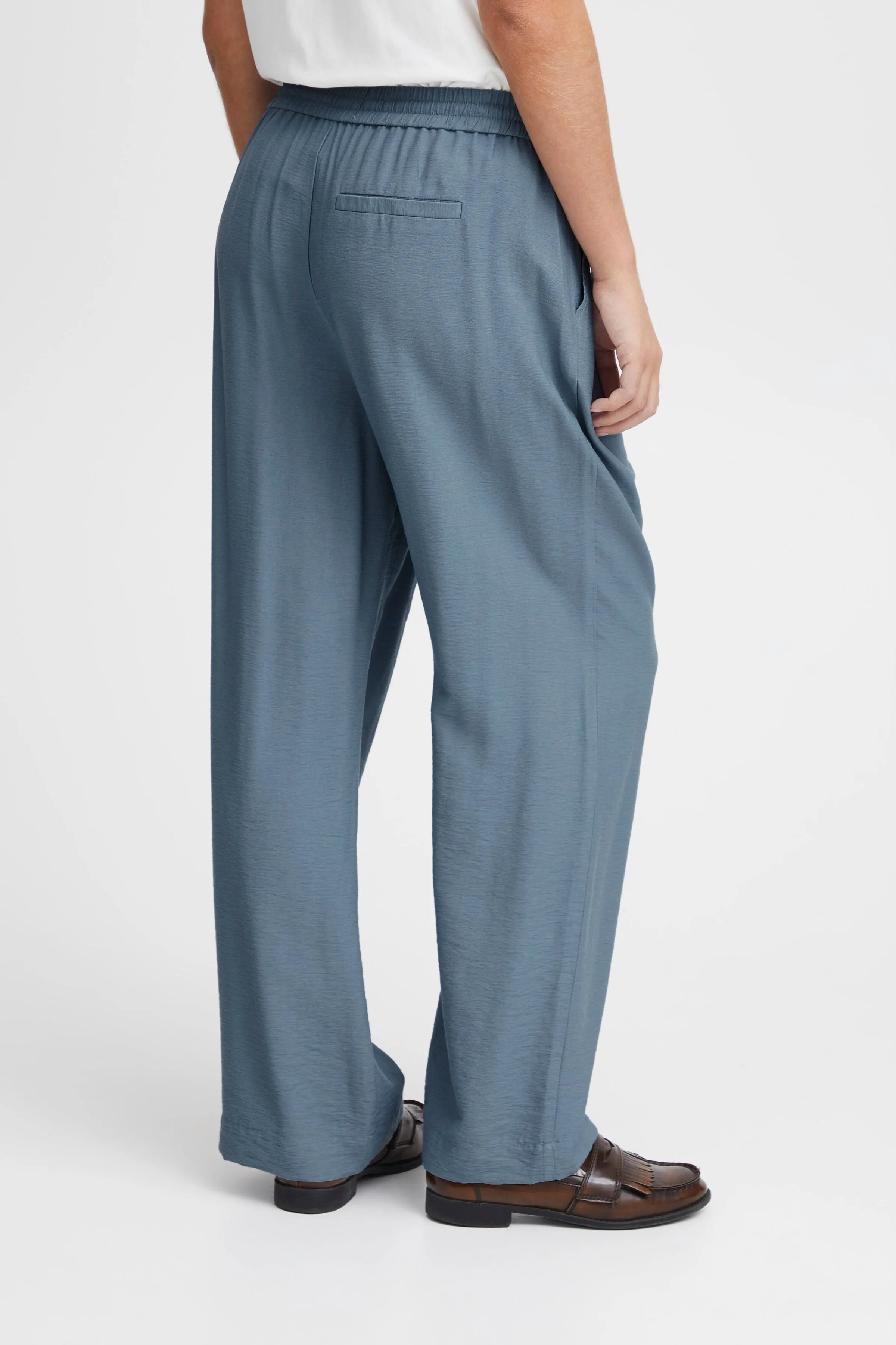 Ono Wide Leg Pants (Blue Mirage)