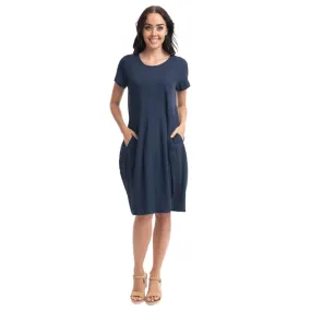 Orientique Bubble Dress Navy