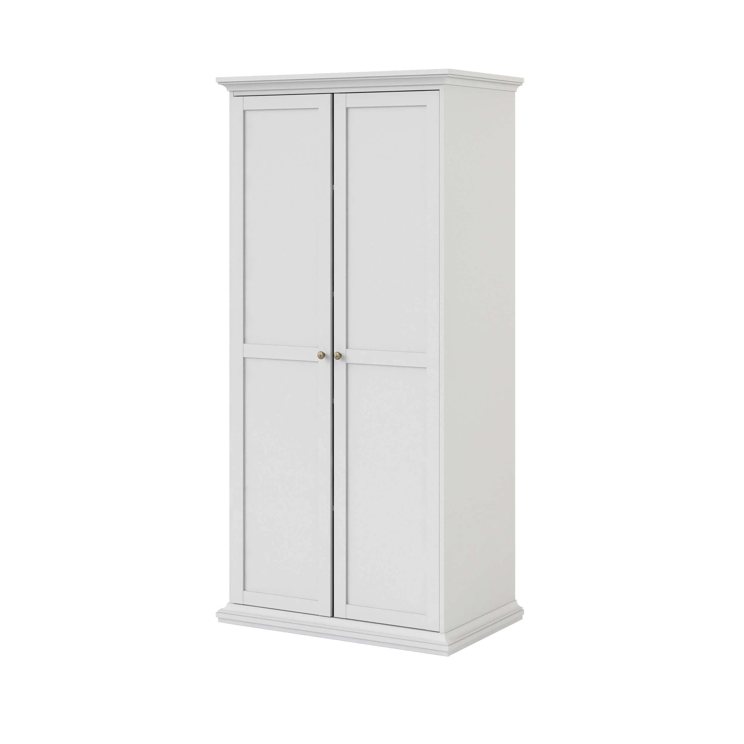 Paris Wardrobe with 2 Doors - White