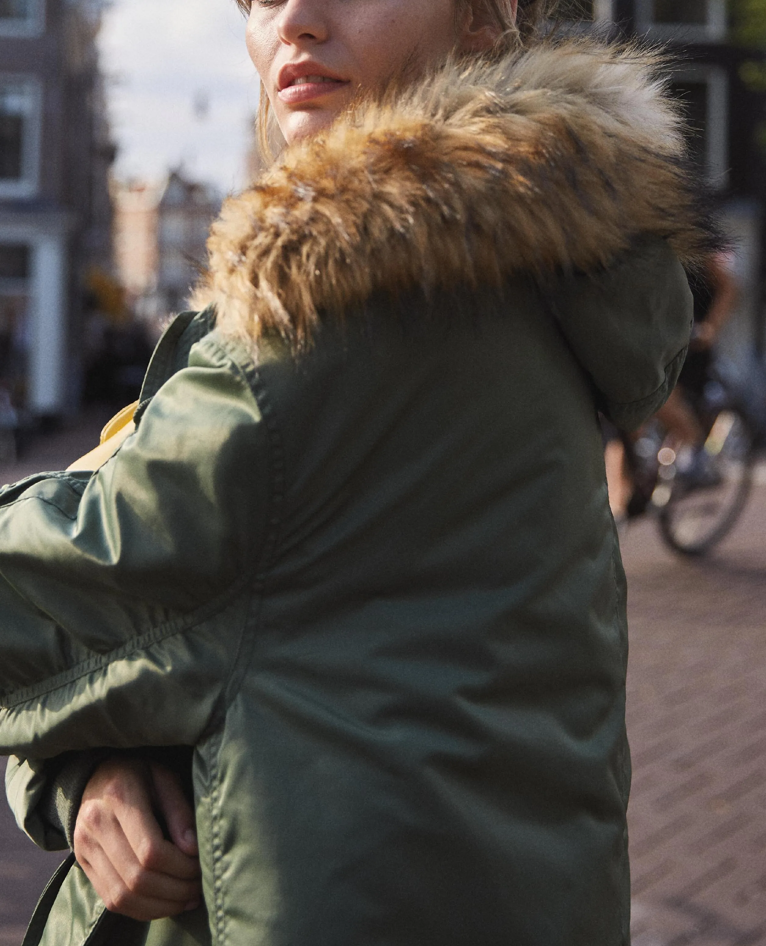 Parka oversize kaki