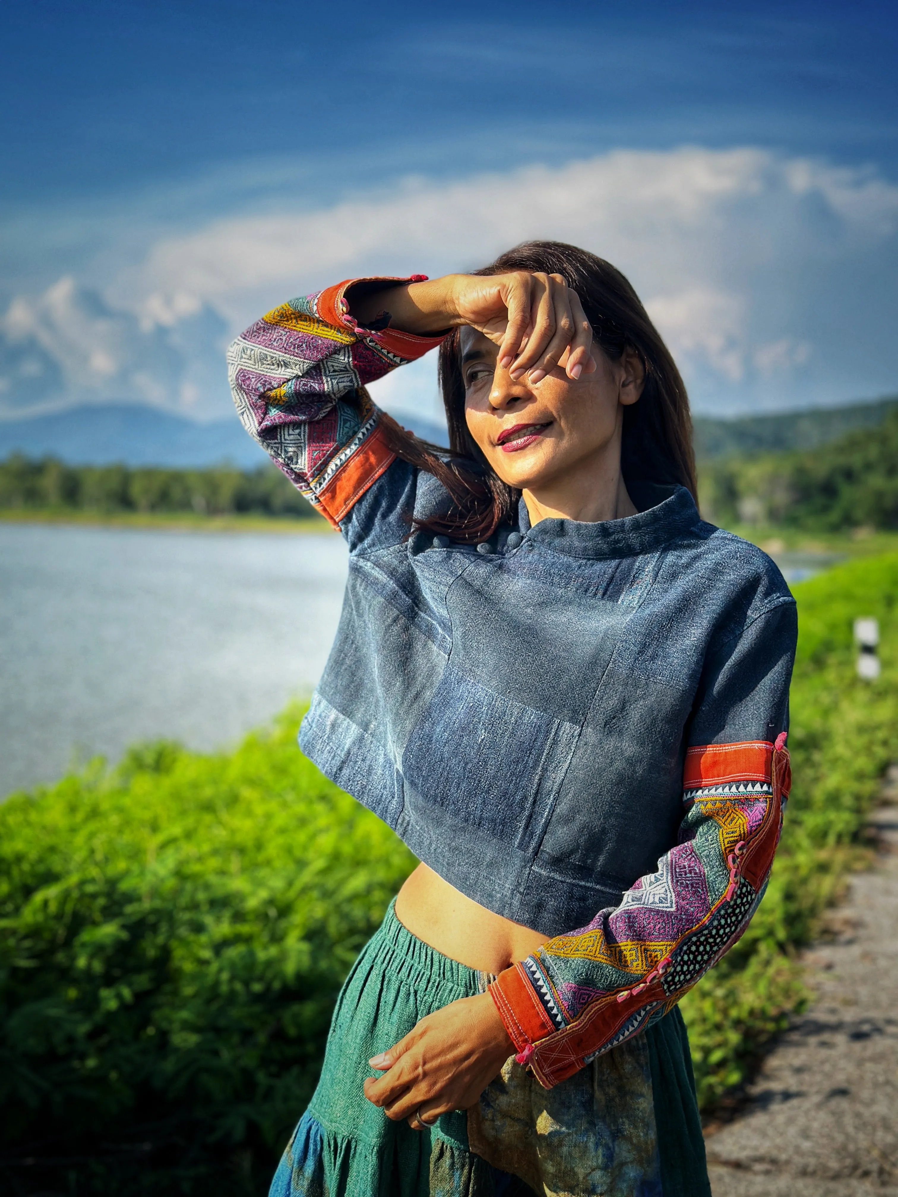 Patchwork Crop Top