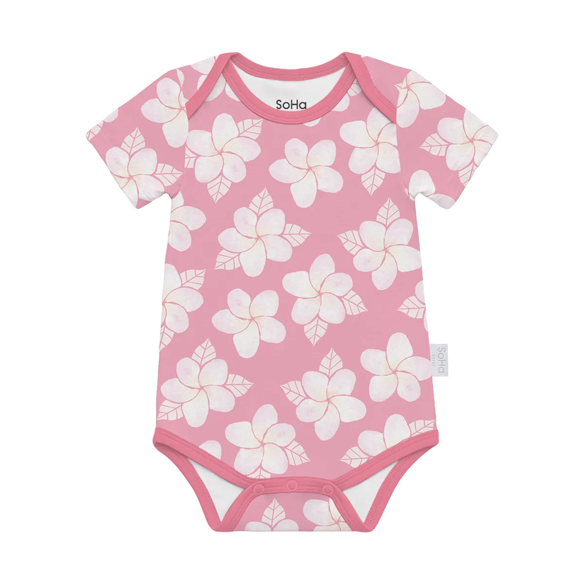 Plumerias Pink Onesie