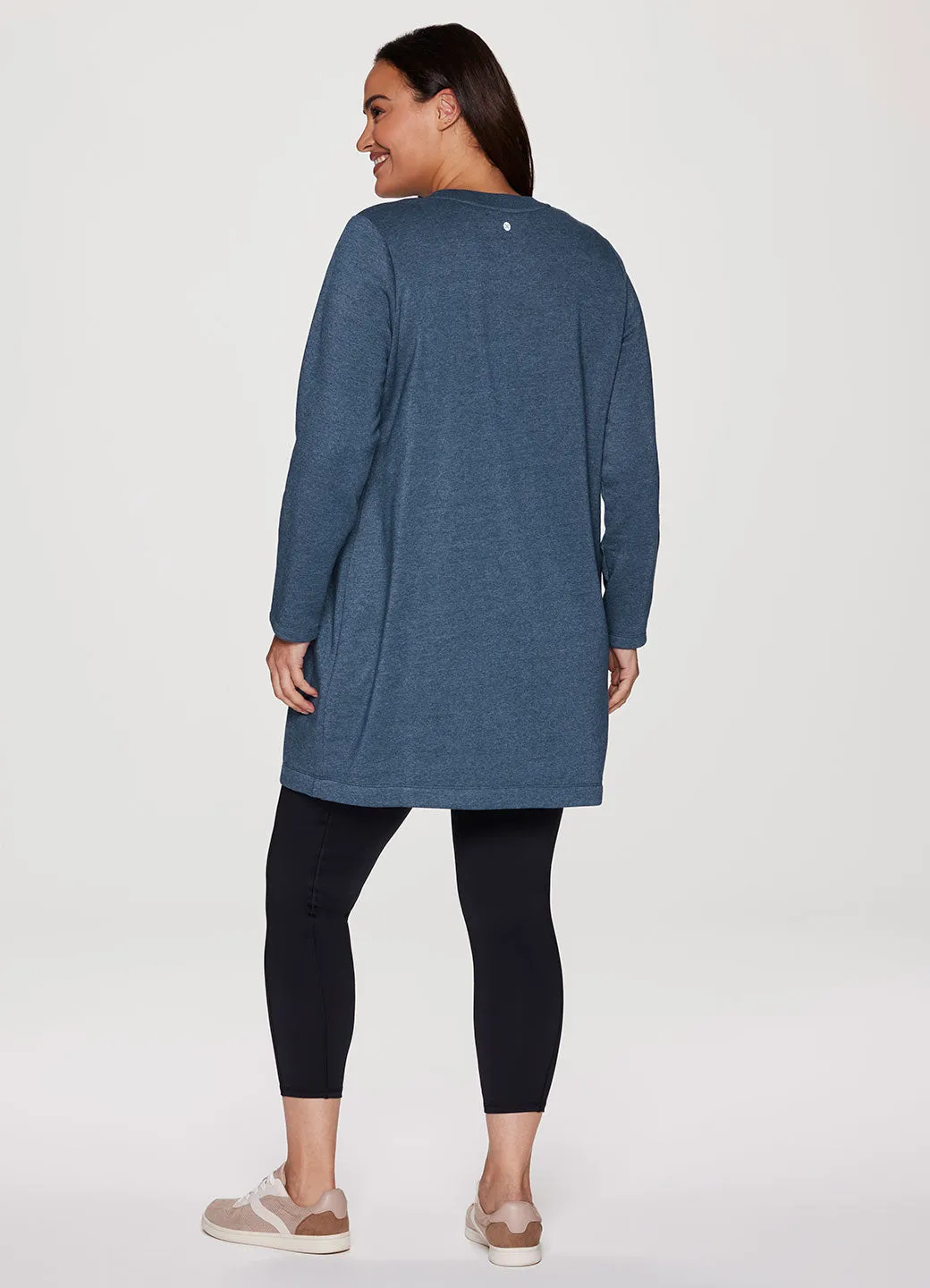 Plus Prime Fleece Crewneck Dress