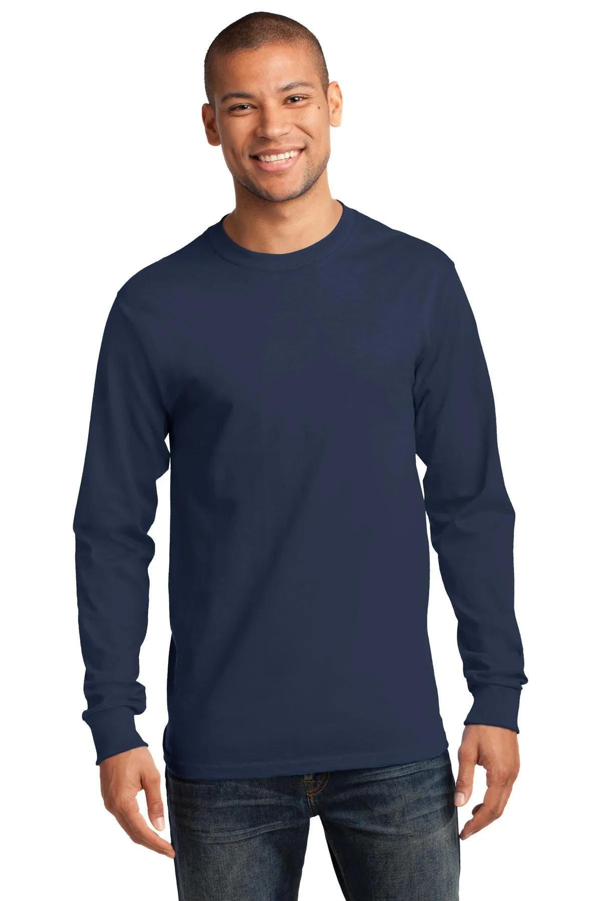 Port & Company ®  - Tall Long Sleeve Essential Tee. PC61LST, Basic Colors