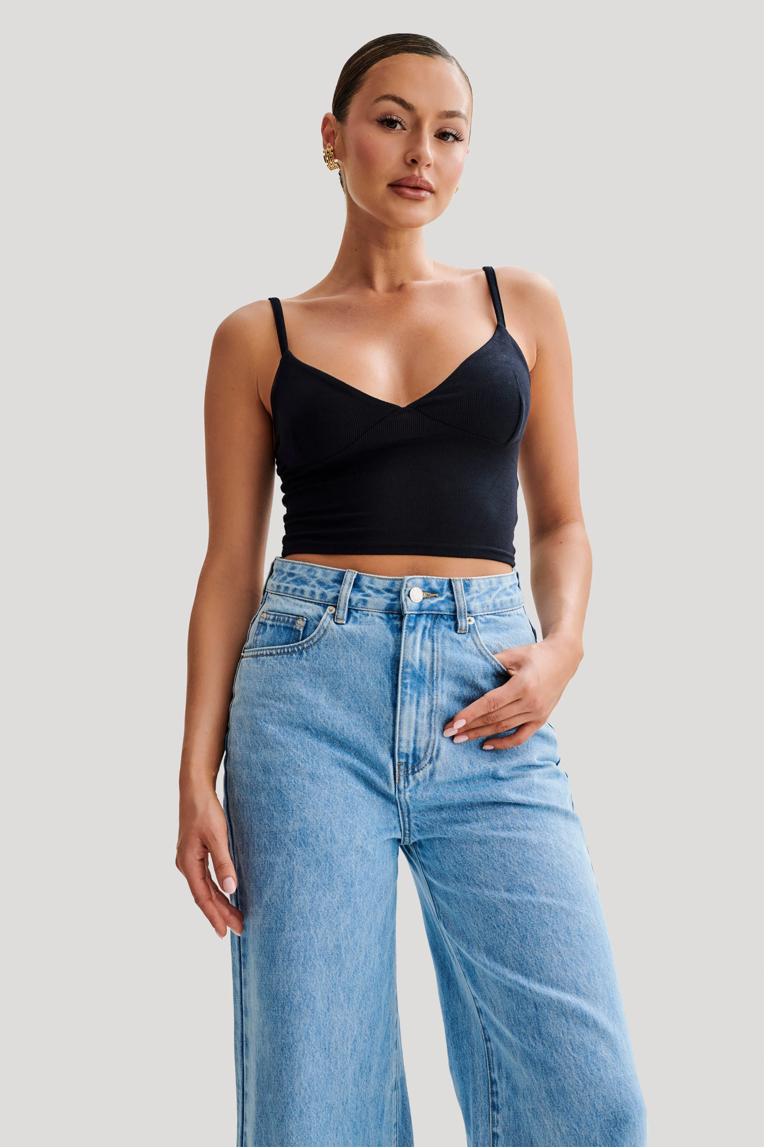 Porter Modal Cami Top - Black