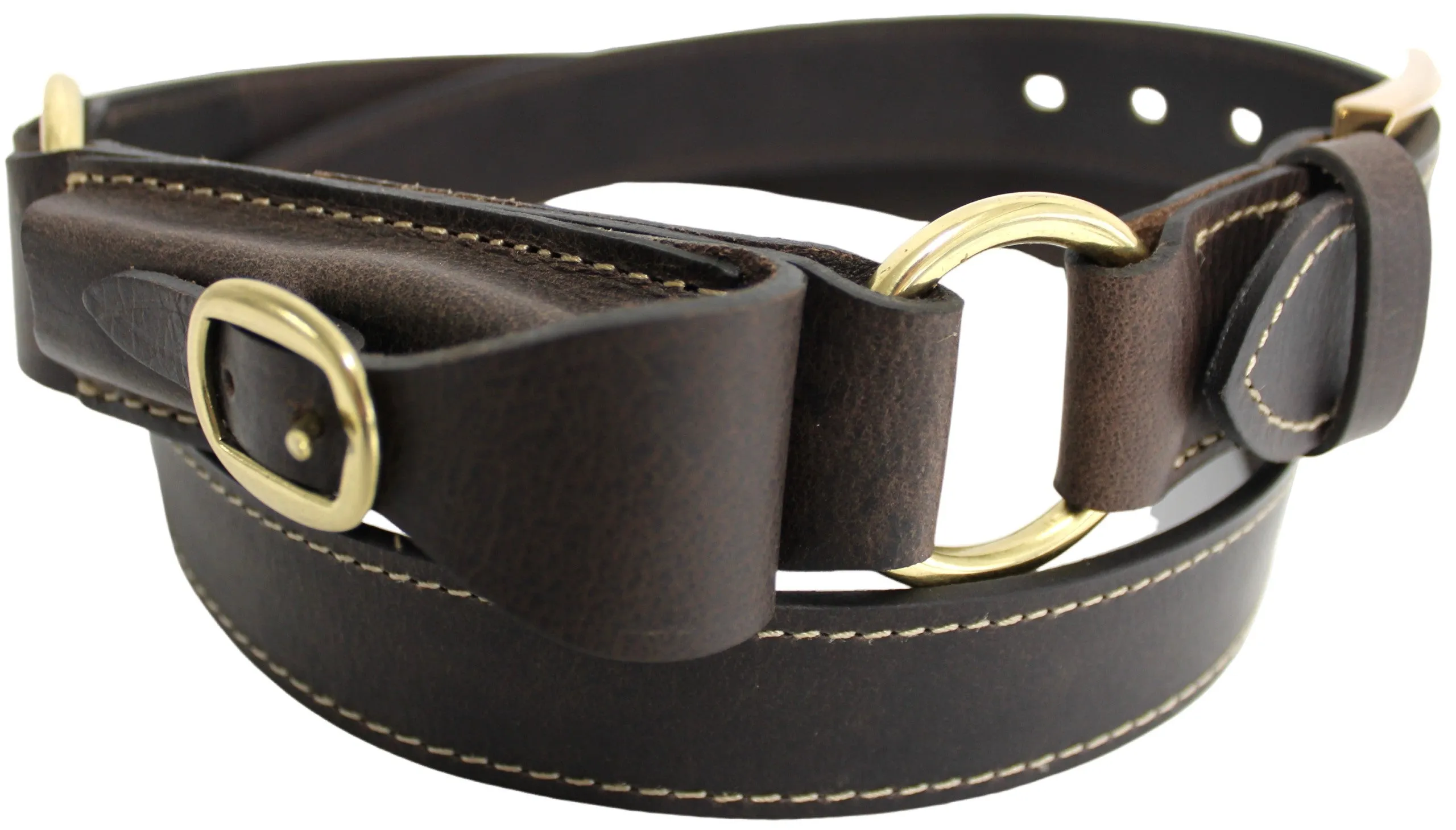 Quality Full Grain Leather Hobble Belt. Colour: Brown. Style No: 42029.