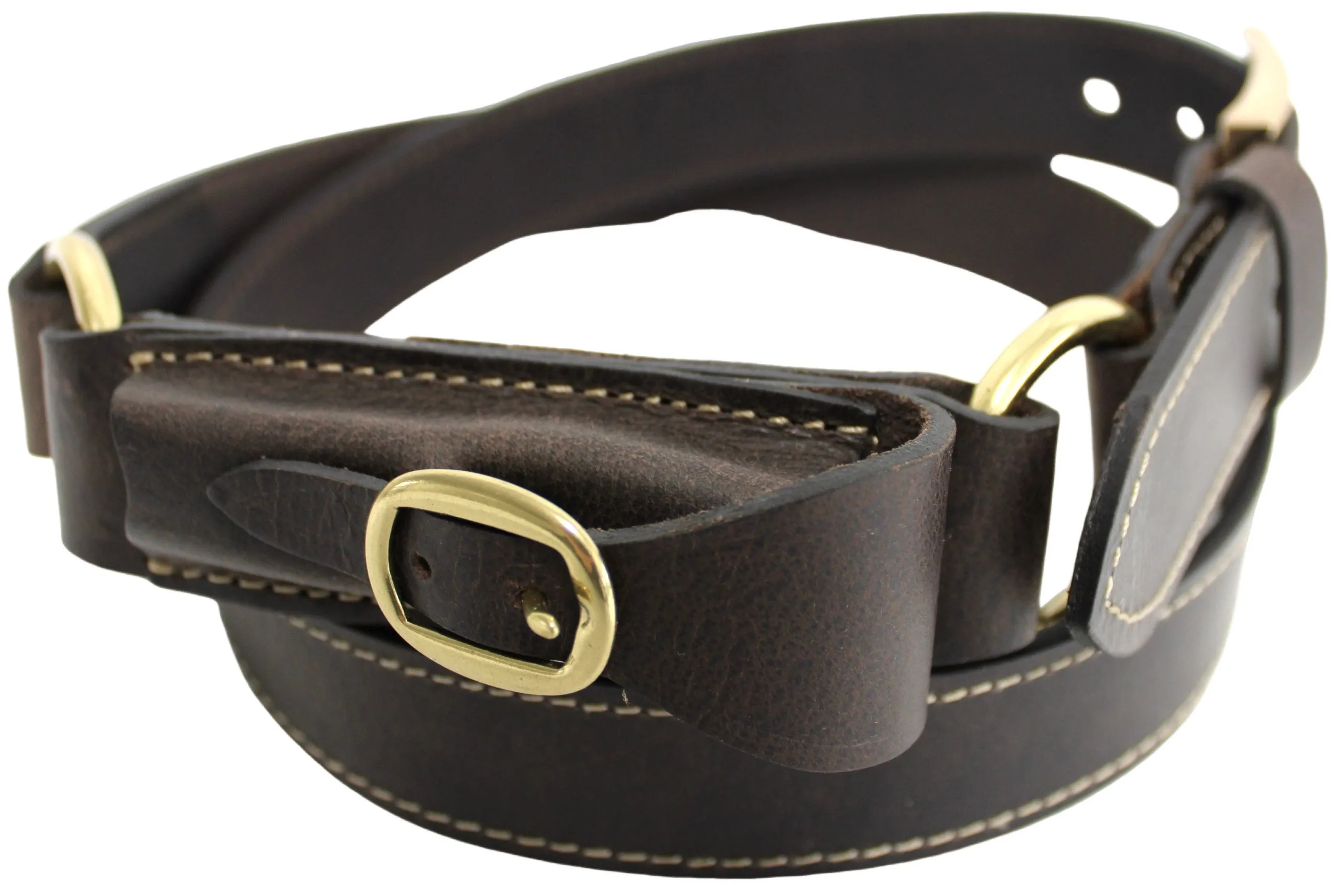 Quality Full Grain Leather Hobble Belt. Colour: Brown. Style No: 42029.