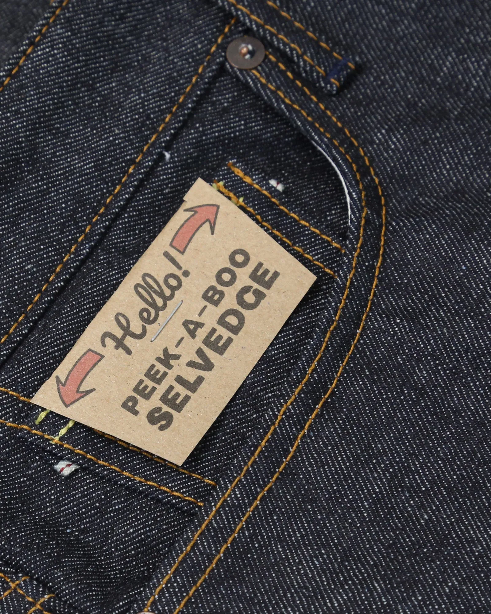 Railcar Fine Goods Spikes Slim Tapered Mens Jeans - X100 15oz Japanese Dark Indigo Selvedge