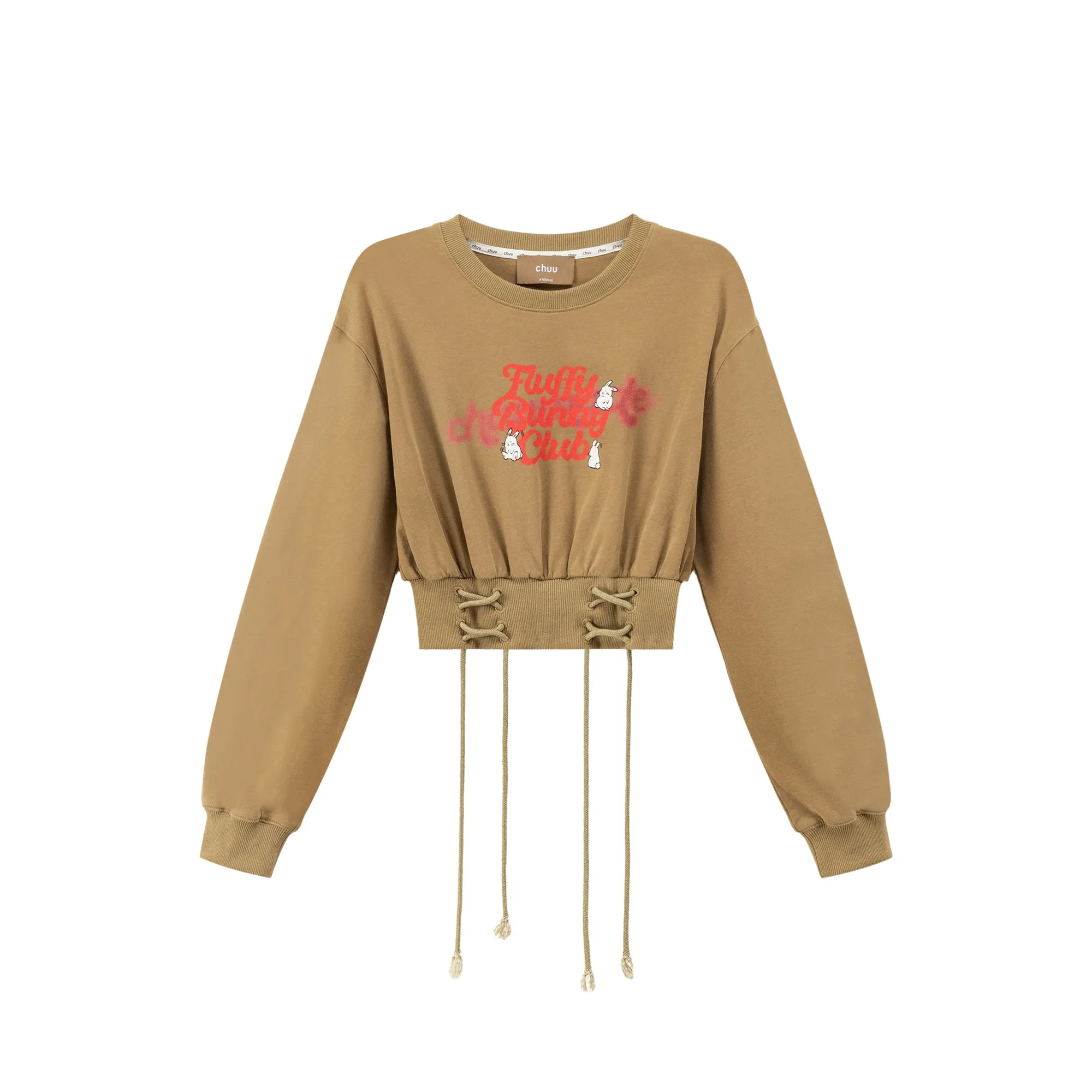 Red Bunny Cropped Sweater