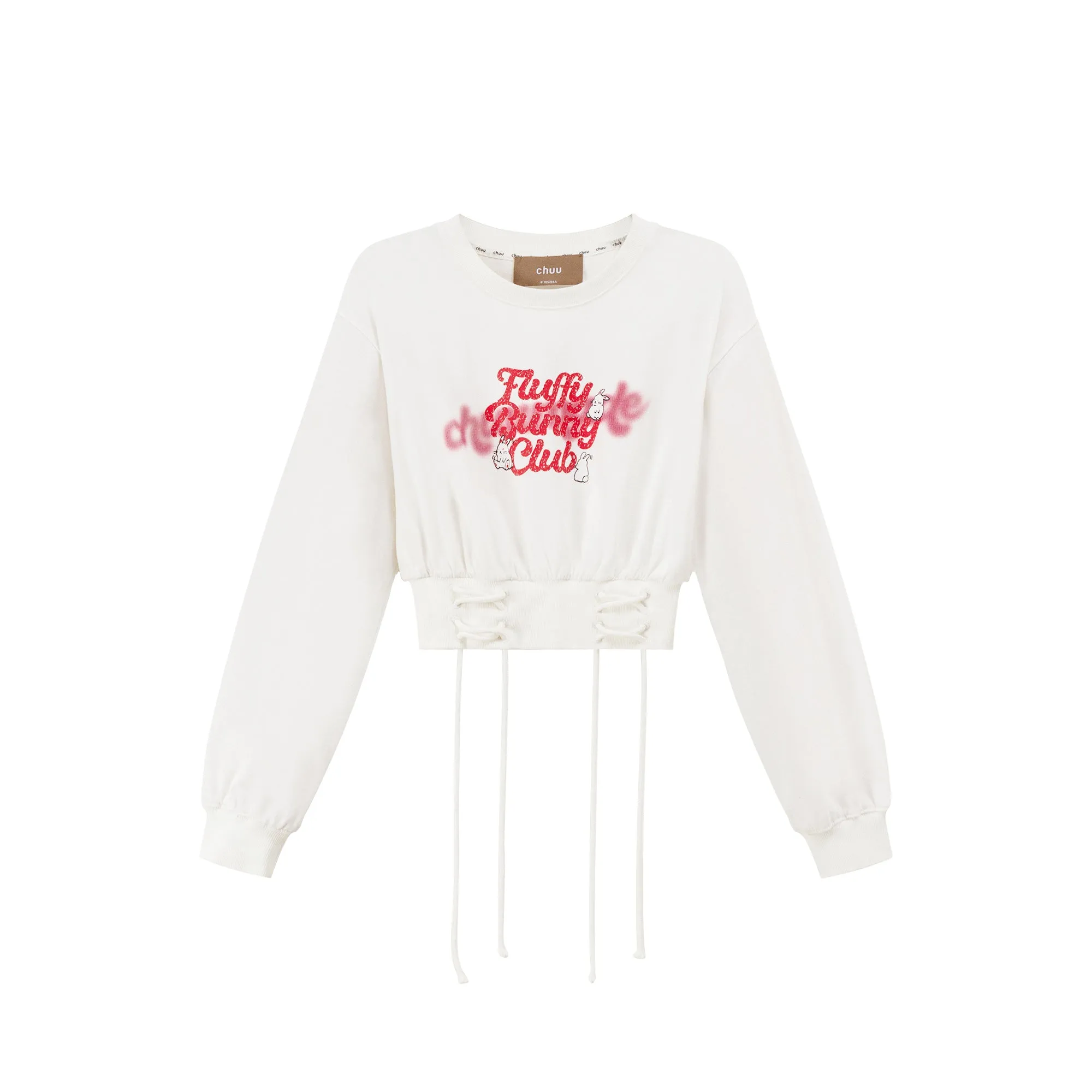 Red Bunny Cropped Sweater