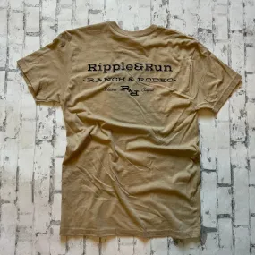 Ripple and Run "Western Crafted" Short Sleeve T-shirt - Khaki