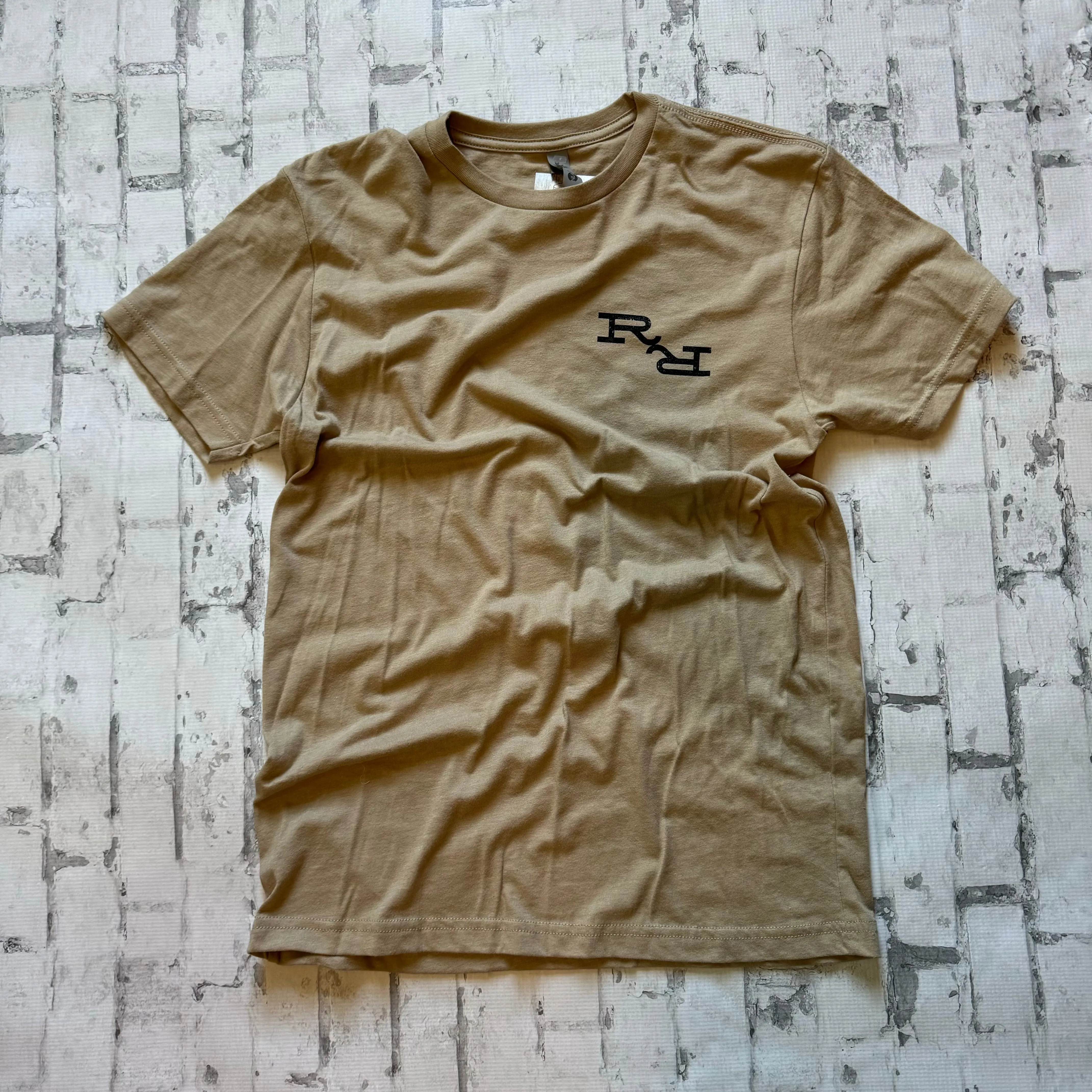 Ripple and Run "Western Crafted" Short Sleeve T-shirt - Khaki