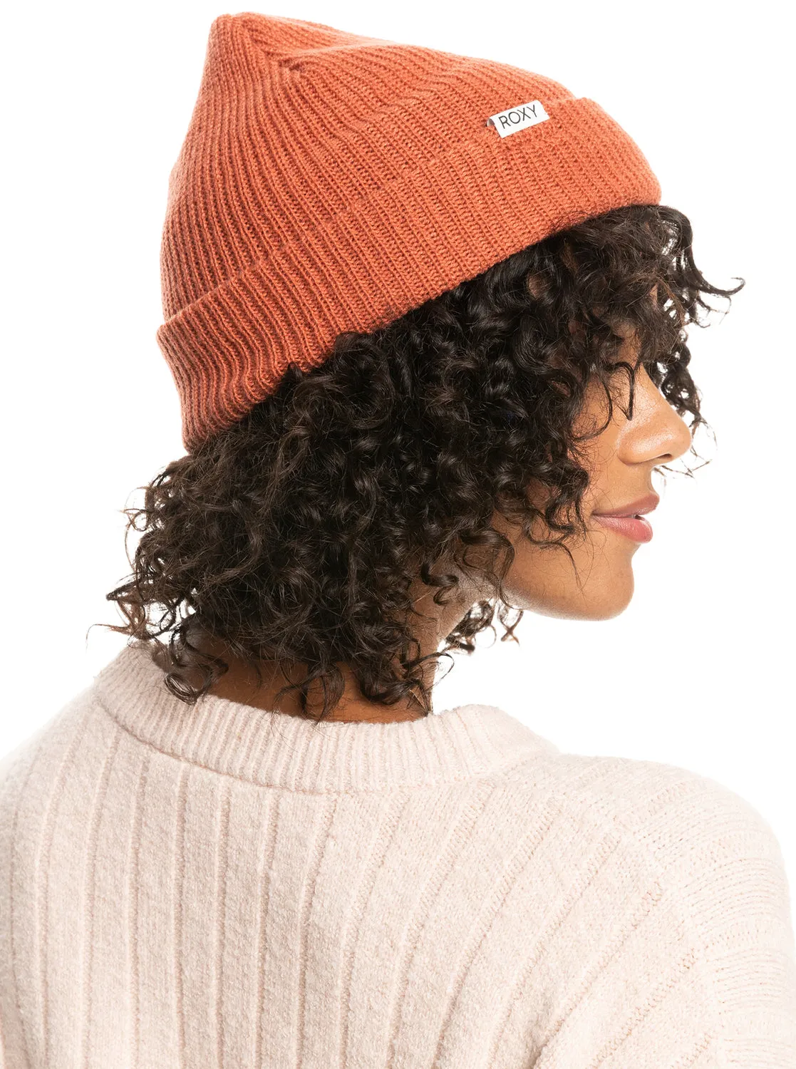 Roxy Island Fox Beanie-Cedar Wood