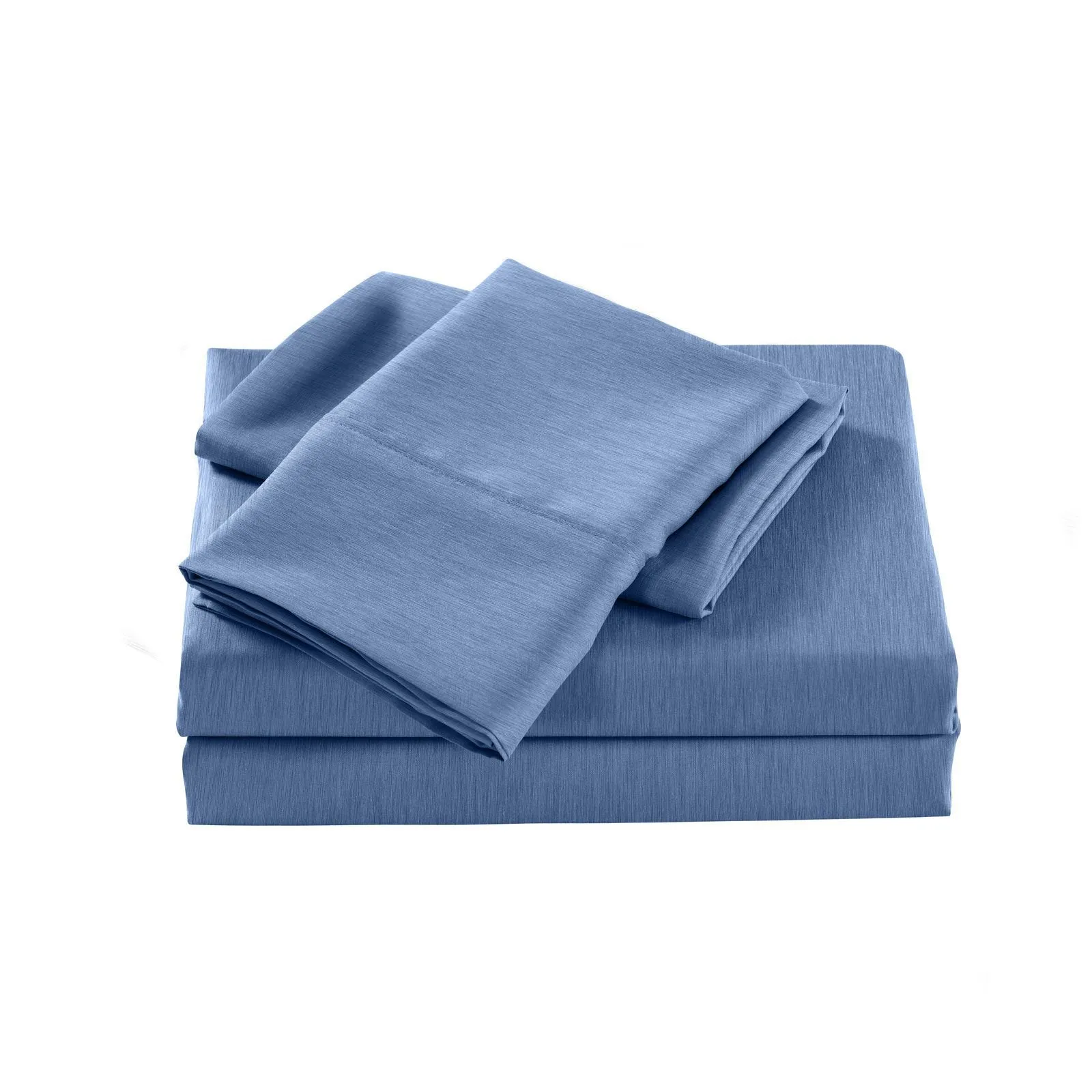 Royal Comfort 2000 Thread Count Bamboo Cooling Sheet Set Ultra Soft Bedding Double Denim