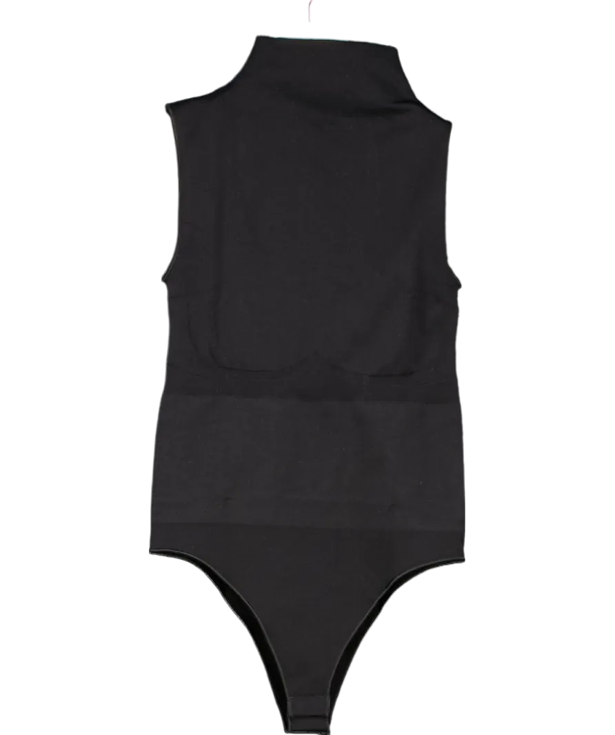 Ruey Black Sleeveless Turtleneck Bodysuit UK S