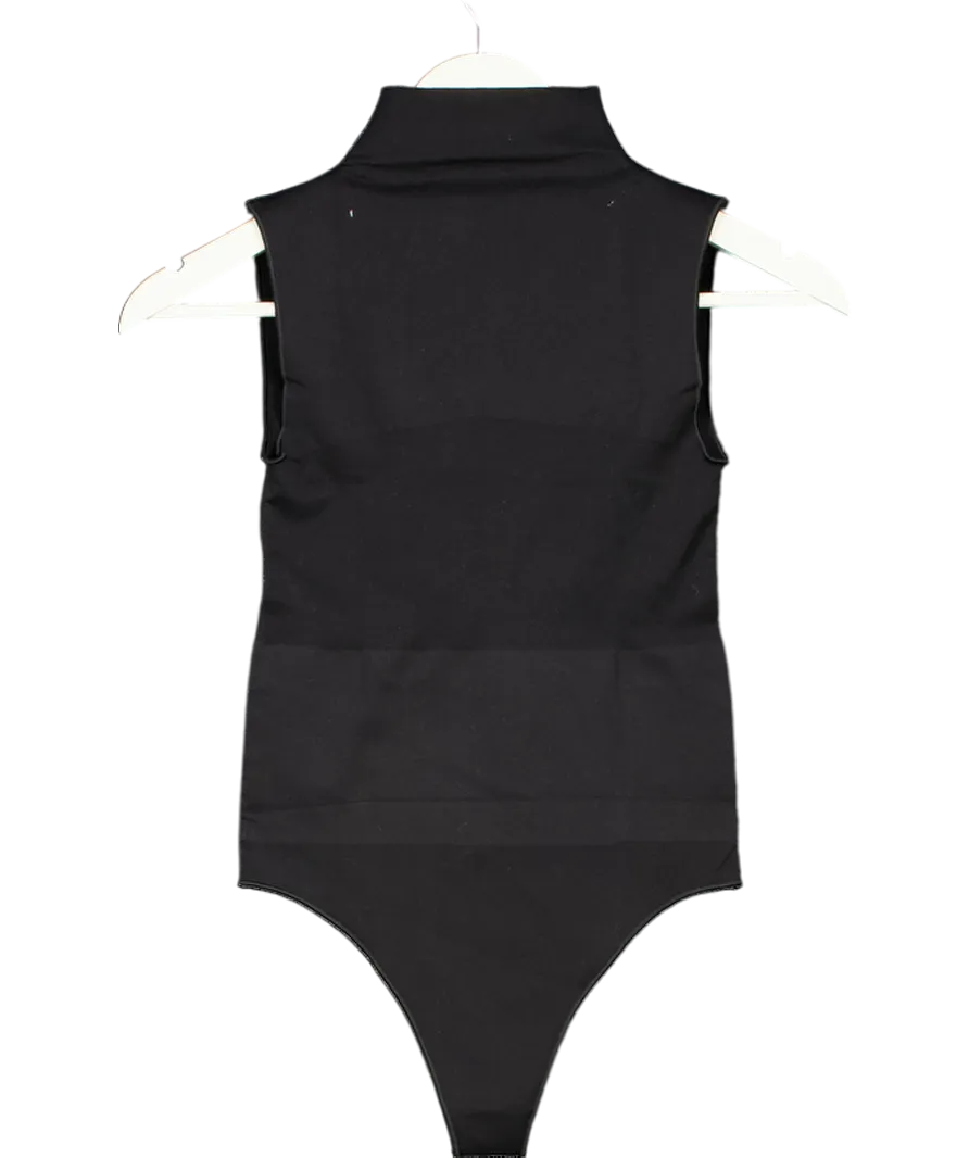 Ruey Black Sleeveless Turtleneck Bodysuit UK S