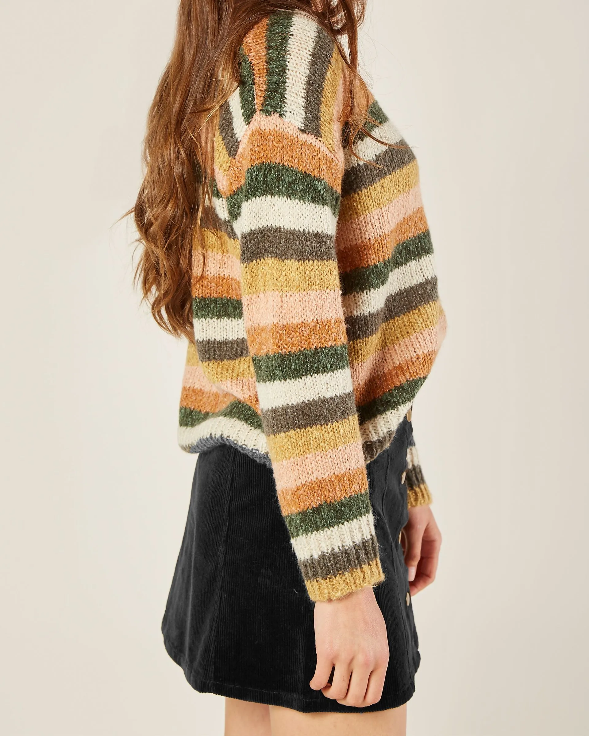 Rylee   Cru Women's Stripe Aspen Sweater - Multi