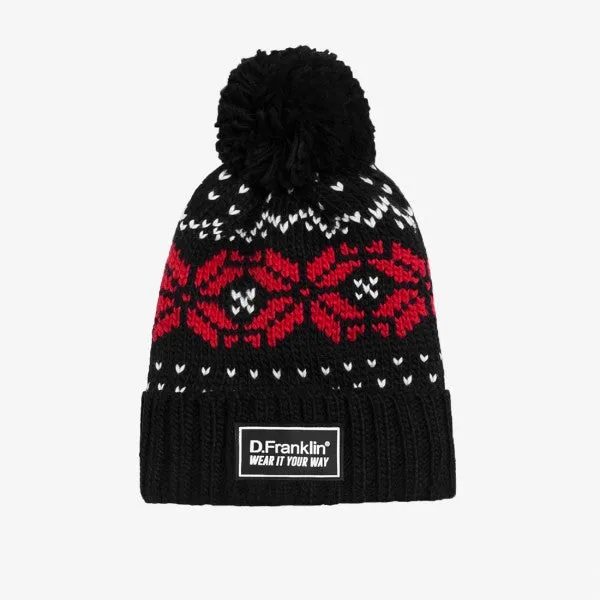 Sierra Black / Red Beanie