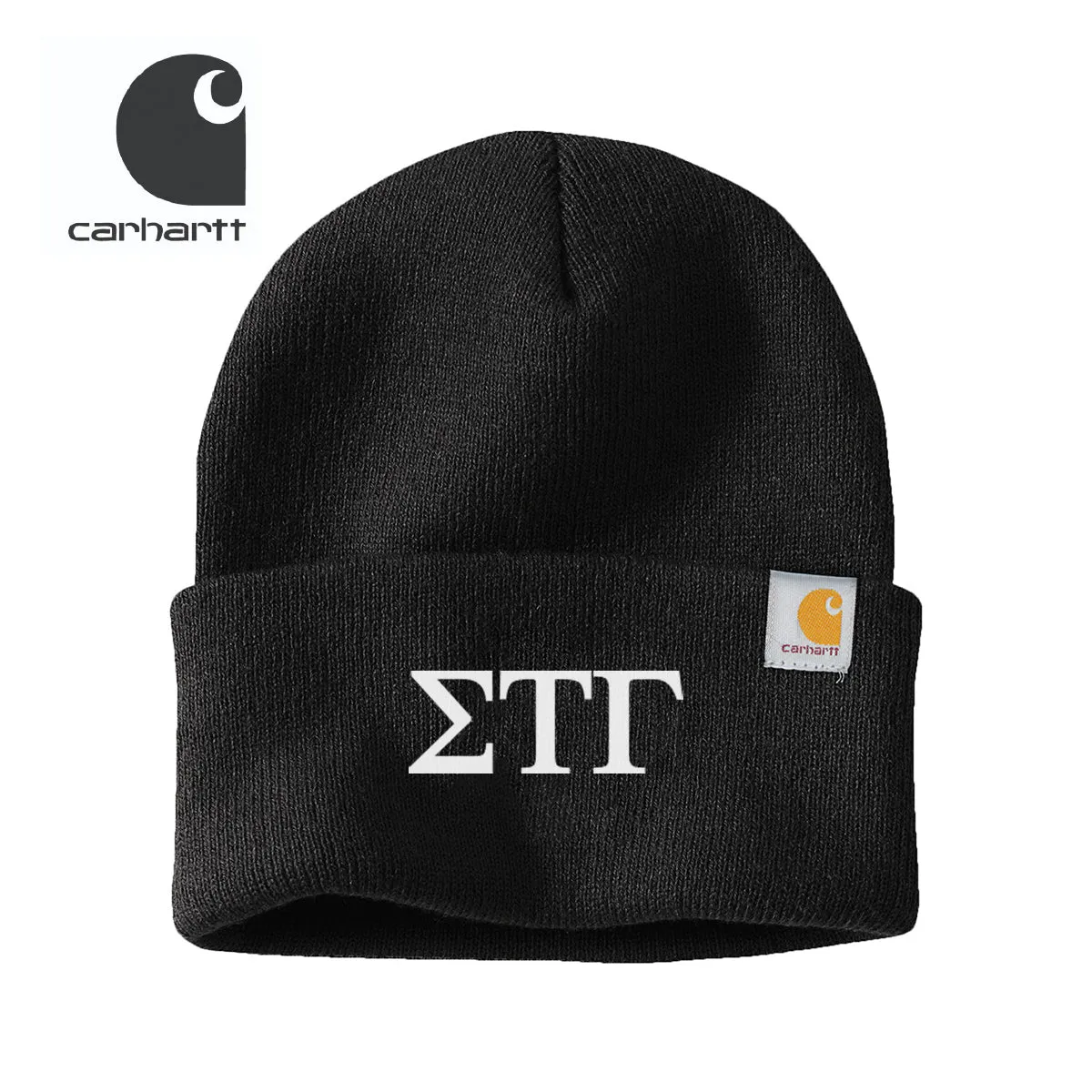 Sig Tau Black Carhartt Beanie